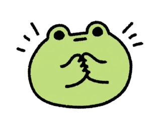 👏 emoji move! cute frog Telegram sticker 5 of 23