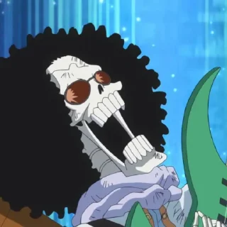 💀 emoji Brook @StickersofAnime Telegram sticker 22 of 61
