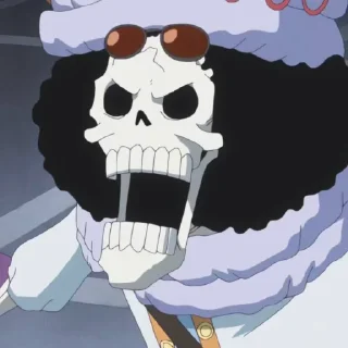 💀 emoji Brook @StickersofAnime Telegram sticker 18 of 61