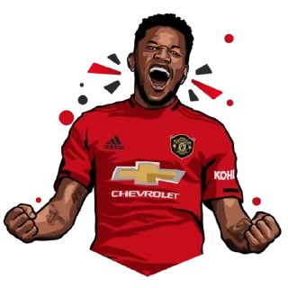 💪 emoji Manchester United official stickers Telegram sticker 23 of 91