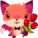 🌹 emoji Foxy Telegram sticker 23 of 32