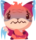 😖 emoji Foxy Telegram sticker 10 of 32