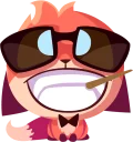 😎 emoji Foxy Telegram sticker 20 of 32