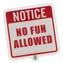 Sticker from No Fun Allowed