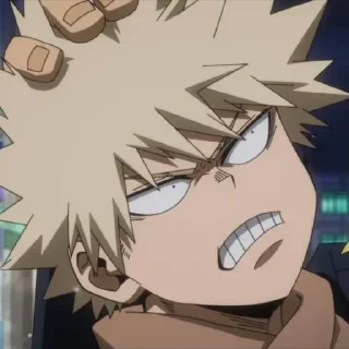 💥 emoji Katsuki Bakugo @StickersofAnime Telegram sticker 9 of 26