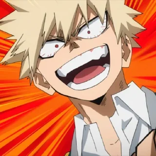 💥 emoji Katsuki Bakugo @StickersofAnime Telegram sticker 20 of 26