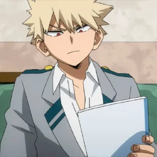 💥 emoji Katsuki Bakugo @StickersofAnime Telegram sticker 19 of 26