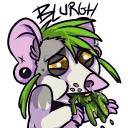 🤢 emoji Meoxie // Rat & Broccoli Telegram sticker 18 of 29