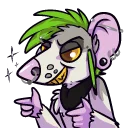 👈 emoji Meoxie // Rat & Broccoli Telegram sticker 13 of 29