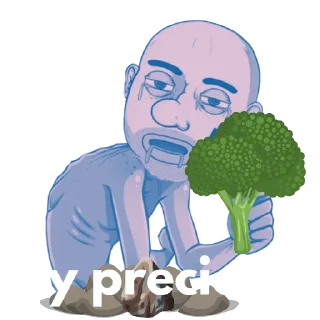 🥶 emoji Broccoli Telegram sticker 8 of 14