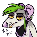 😪 emoji Meoxie // Rat & Broccoli Telegram sticker 21 of 29
