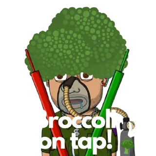 🥦 emoji Broccoli Telegram sticker 5 of 14