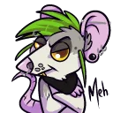 😕 emoji Meoxie // Rat & Broccoli Telegram sticker 11 of 29
