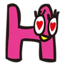 😍 emoji Jolly alphabets [SeRaMo.iR] Telegram sticker 8 of 41
