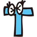 😞 emoji Jolly alphabets [SeRaMo.iR] Telegram sticker 20 of 41