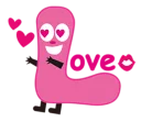 😍 emoji Alphabets Sticker [SeRaMo.iR] Telegram sticker 18 of 41