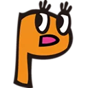 😏 emoji Jolly alphabets [SeRaMo.iR] Telegram sticker 16 of 41