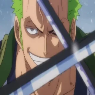 💚 emoji Zoro ↝ @one_pieceAR Telegram sticker 21 of 25