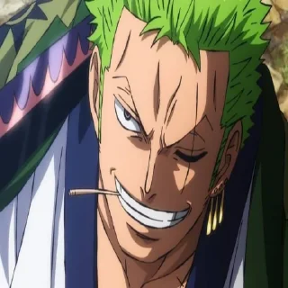 💚 emoji Zoro ↝ @one_pieceAR Telegram sticker 24 of 25
