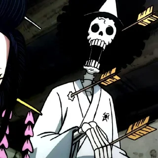 💀 emoji Brook ↝ @one_pieceAR Telegram sticker 12 of 15
