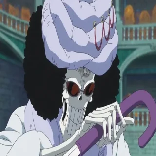 💀 emoji Brook ↝ @one_pieceAR Telegram sticker 6 of 15
