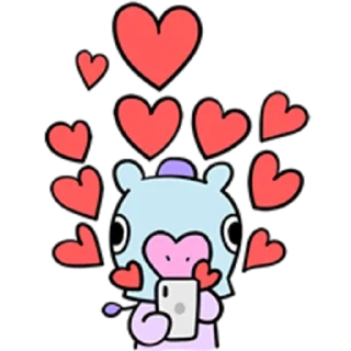 Sticker from @WithBTS BT21 🎊