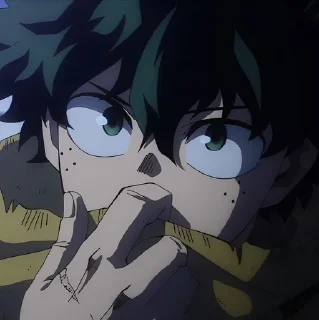 👀 emoji Izuku Midoriya by @XxLoverxxX Telegram sticker 6 of 26