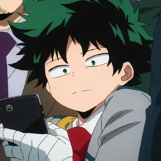 🥲 emoji Izuku Midoriya by @XxLoverxxX Telegram sticker 23 of 26