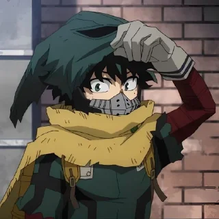 🥲 emoji Izuku Midoriya by @XxLoverxxX Telegram sticker 9 of 26