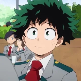 😁 emoji Izuku Midoriya by @XxLoverxxX Telegram sticker 1 of 26
