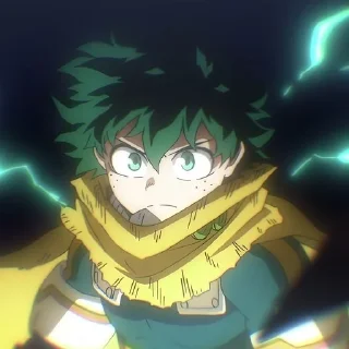 💪 emoji Izuku Midoriya by @XxLoverxxX Telegram sticker 7 of 26