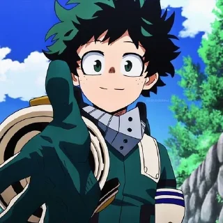 🤝 emoji Izuku Midoriya by @XxLoverxxX Telegram sticker 10 of 26