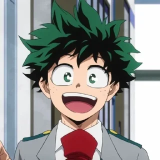 😃 emoji Izuku Midoriya by @XxLoverxxX Telegram sticker 5 of 26