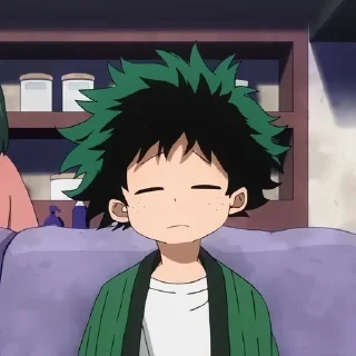 😣 emoji Izuku Midoriya by @XxLoverxxX Telegram sticker 11 of 26