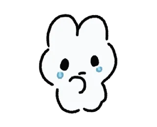 😢 emoji やさうさちゃん Telegram sticker 14 of 120