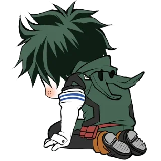 ☹️ emoji Deku — @stckrRobot Telegram sticker 20 of 85