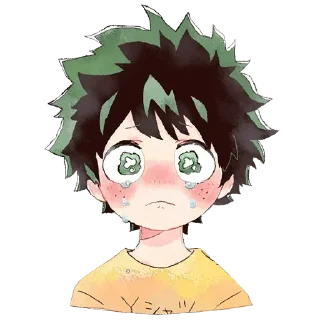 😭 emoji Deku — @stckrRobot Telegram sticker 15 of 85