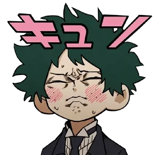 😍 emoji Deku — @stckrRobot Telegram sticker 9 of 85