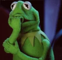 😰 emoji Kermit the frog Telegram sticker 24 of 52