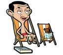 ⛱ emoji Mr Bean Telegram sticker 10 of 41