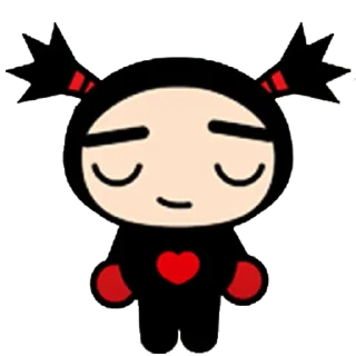 😌 emoji pucca Telegram sticker 18 of 28