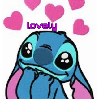 Sticker from stitch