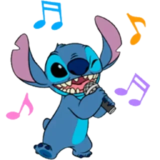🎤 emoji Stitch Telegram sticker 24 of 68