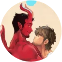 💋 emoji Love Satan Telegram sticker 19 of 36