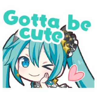 😉 emoji Project Sekai Miku Telegram sticker 15 of 35