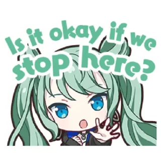✋ emoji Project Sekai Miku Telegram sticker 16 of 35