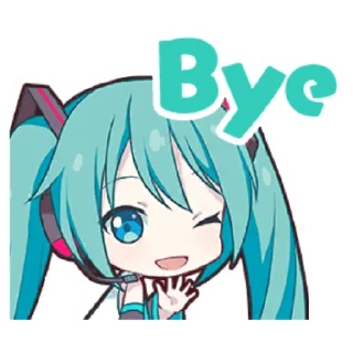 👋 emoji Project Sekai Miku Telegram sticker 9 of 35