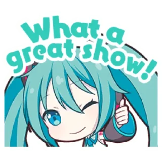 👍 emoji Project Sekai Miku Telegram sticker 6 of 35