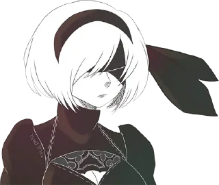 Sticker from 2B by @Nihilistic