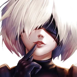Sticker from 2B by @Nihilistic